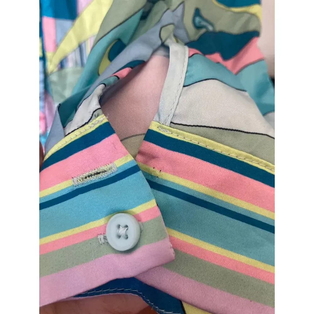 Show Me Your Mumu Early Riser Go Go Luxe Satin Silky PJ Pajama Top S - Picture 8 of 10